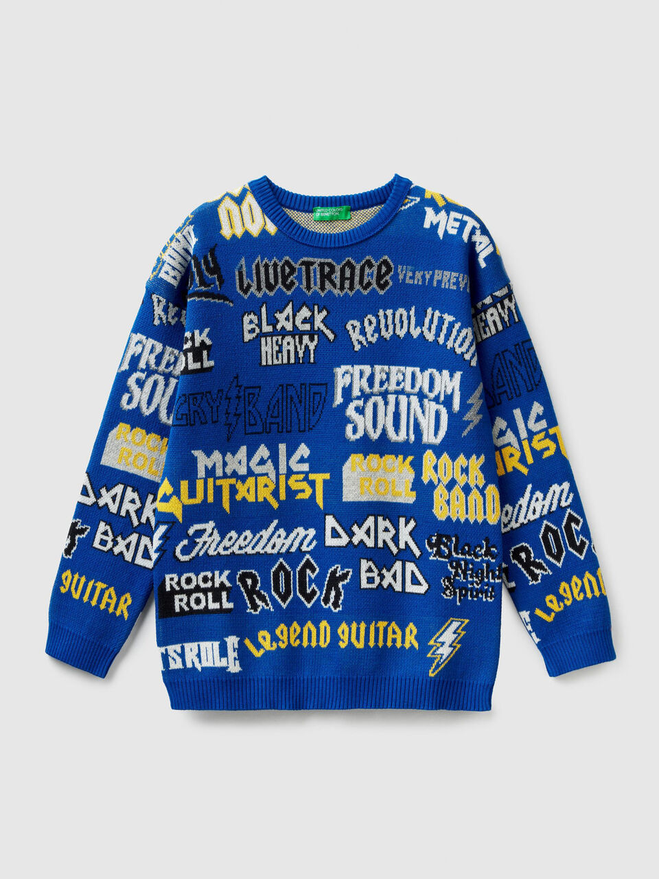 Pull en coton avec motifs image number 1