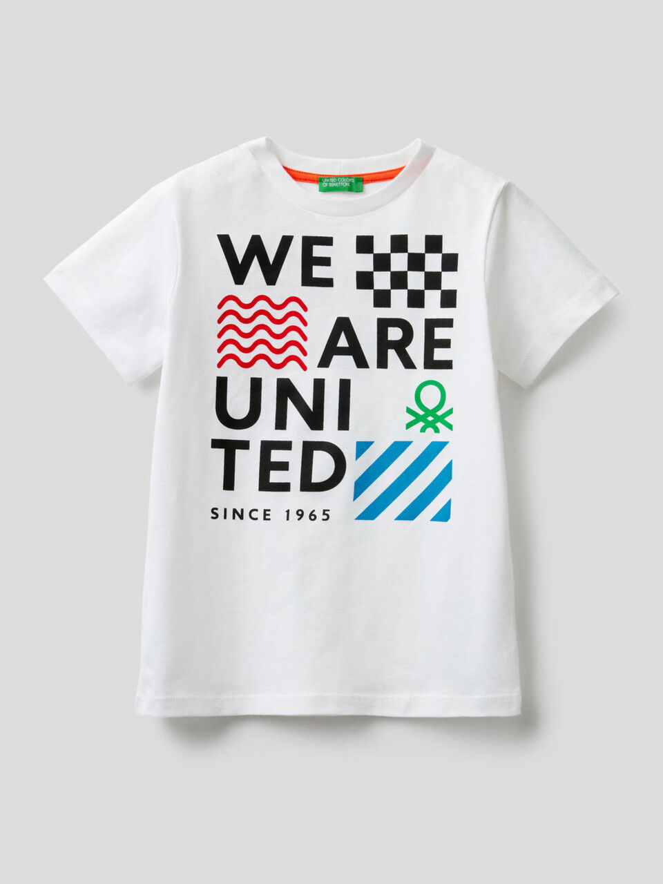 T-shirt en coton avec message image number 1