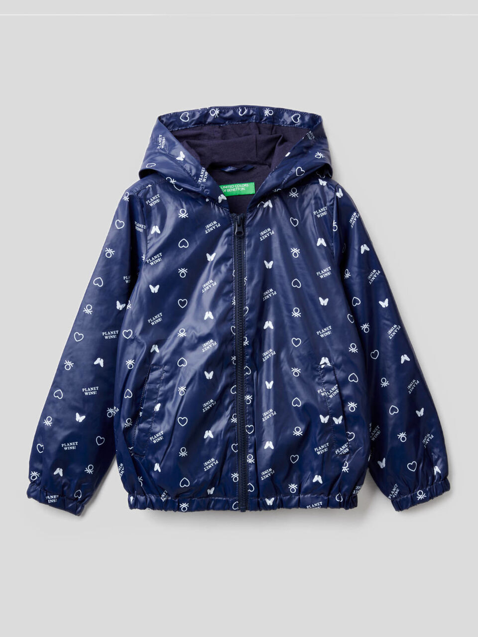 Blouson avec capuche en tissu technique image number 1