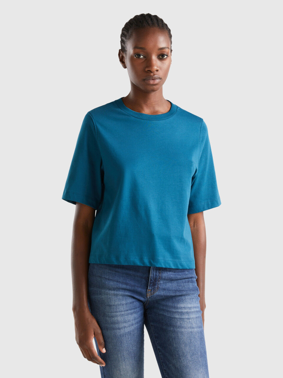Tee shirt femme best sale benetton