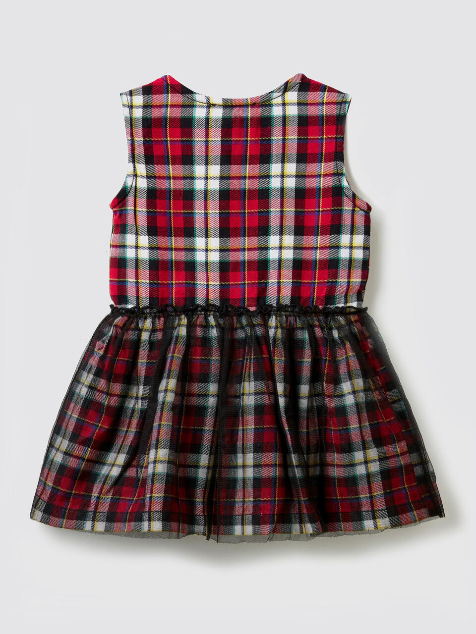 Robe sans manches à carreaux image number 2