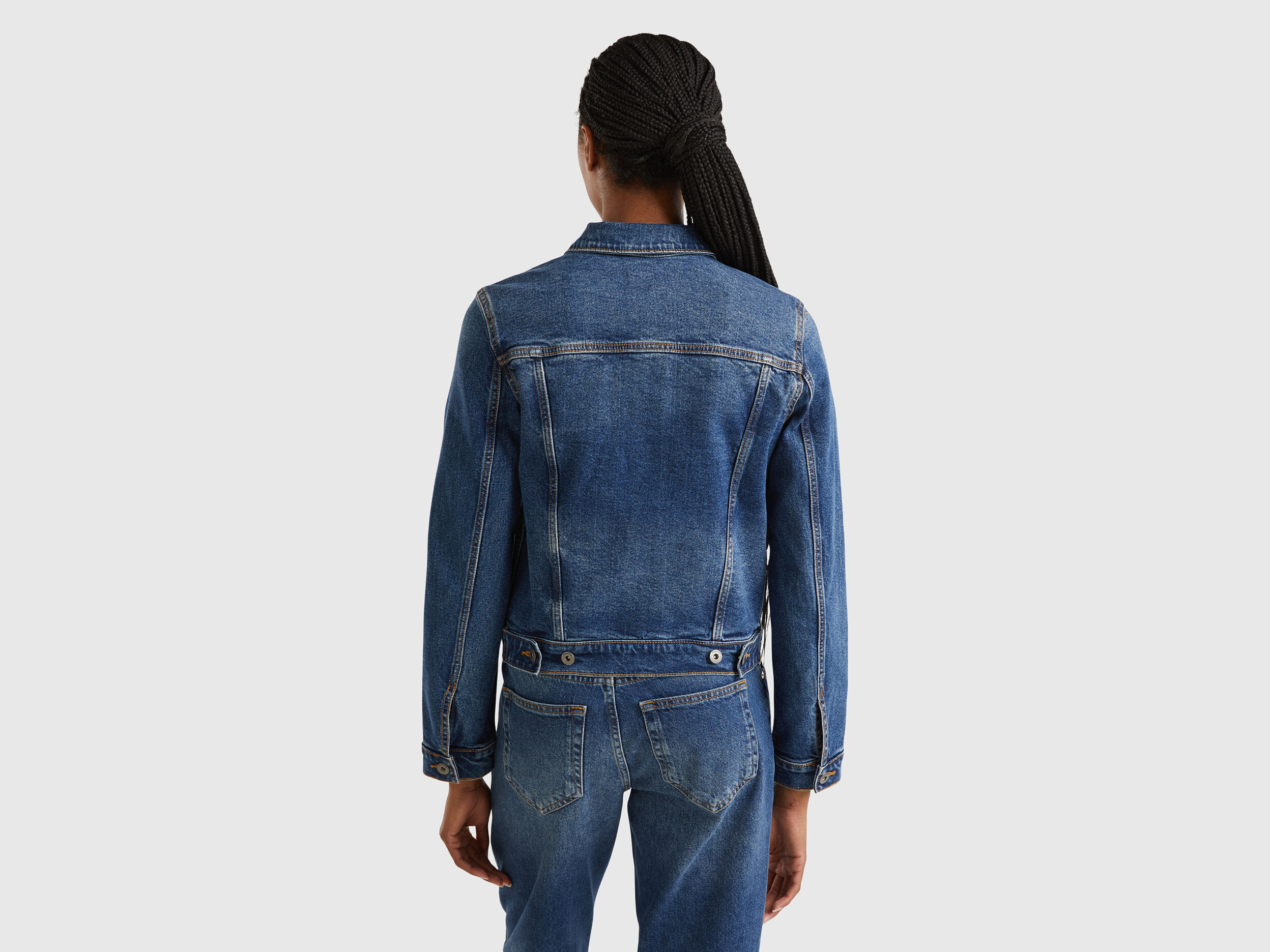 Salopette jeans benetton hot sale