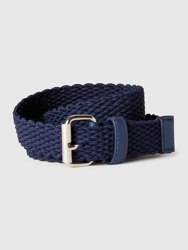 Ceinture ruban stretch bleu foncé Homme