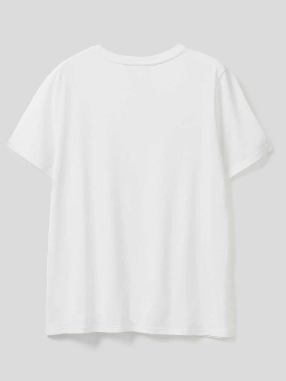 T-shirt uni col rond image number 2