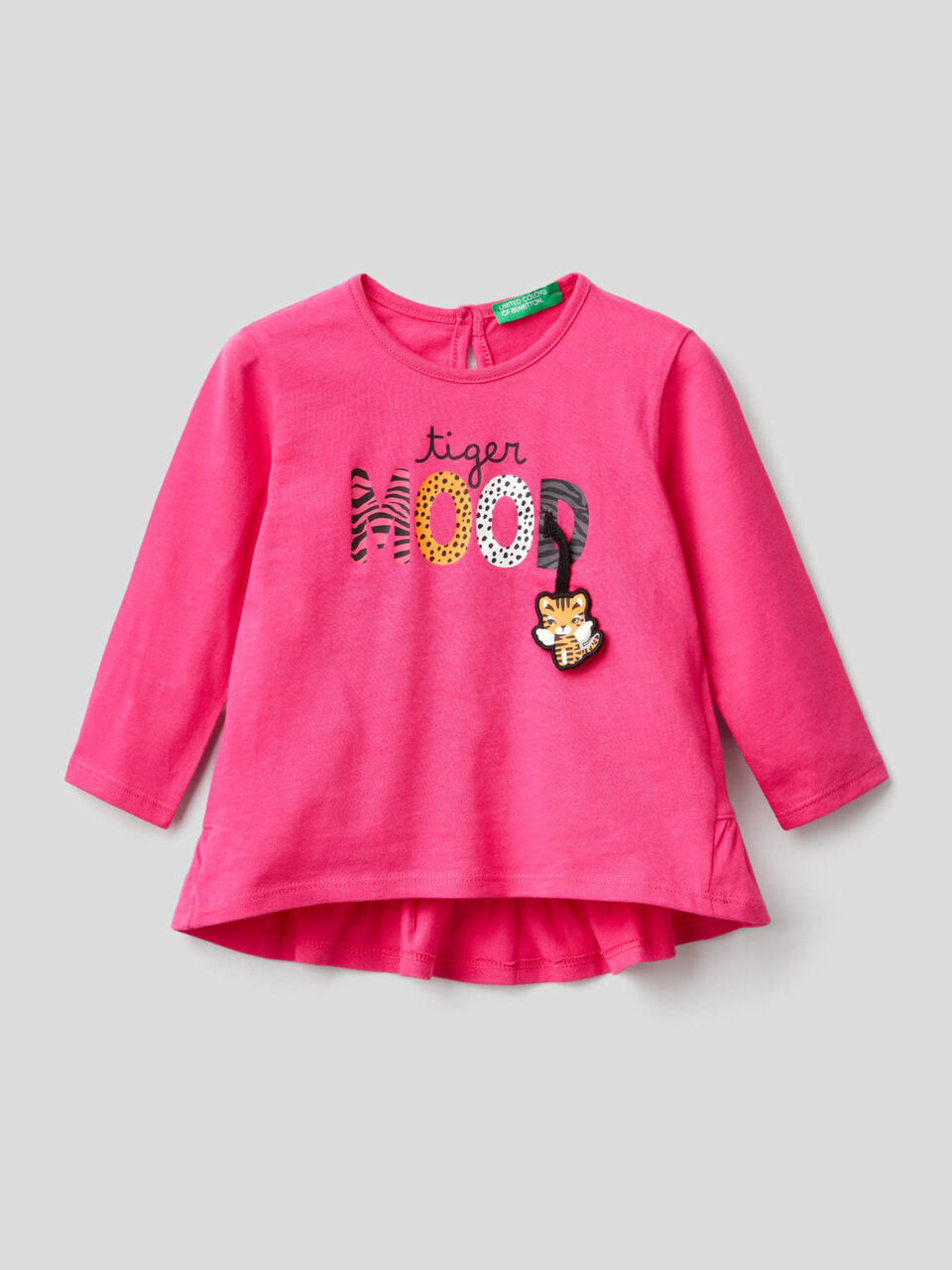T-shirt manches longues avec volant image number 1