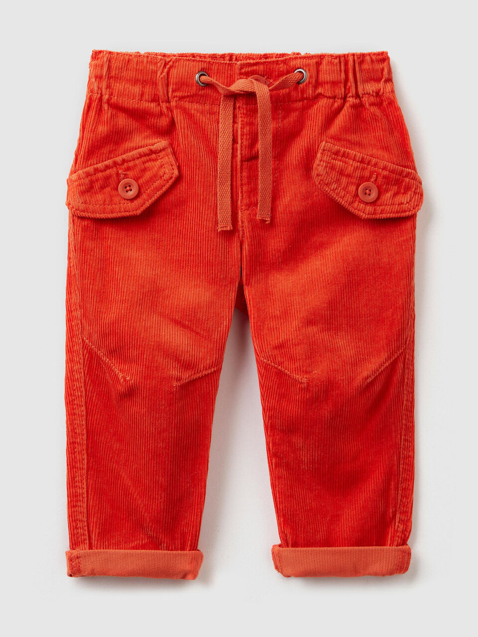 Pantalon en velours avec galon image number 1