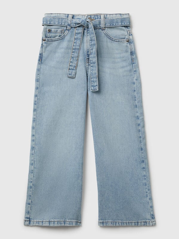 Jean coupe large avec ceinture Filles