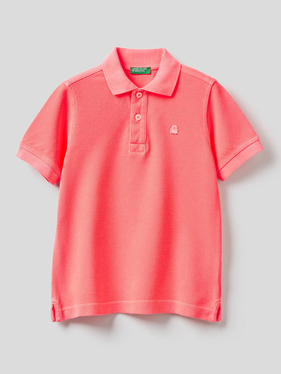 Polo fluo en pur coton image number 1