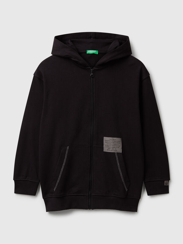 Sweat-shirt zippé oversize Garçon