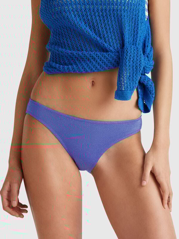 Slip de bain avec lurex Femme