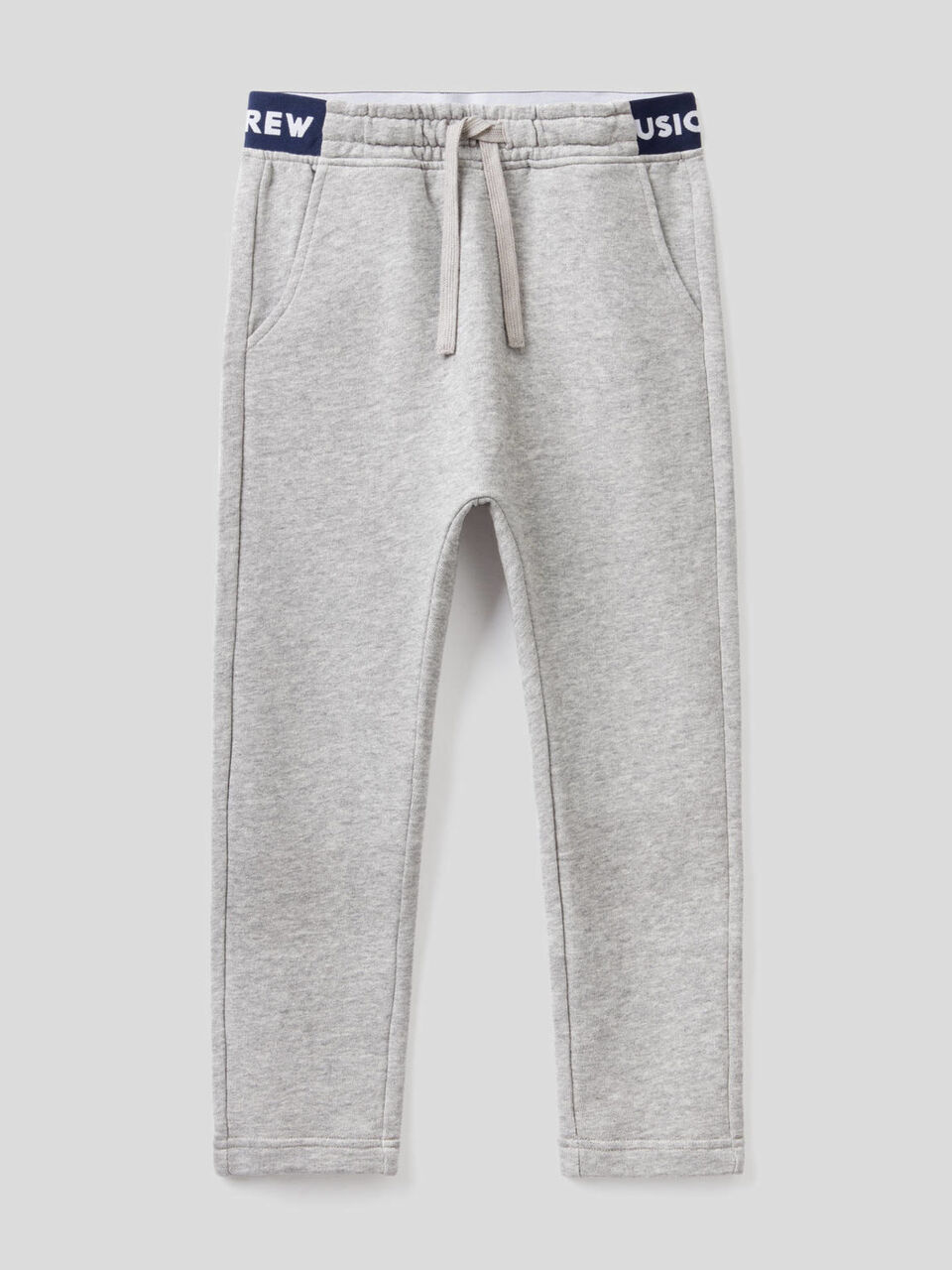 Pantalon en molleton avec élastique décoré du logo image number 1