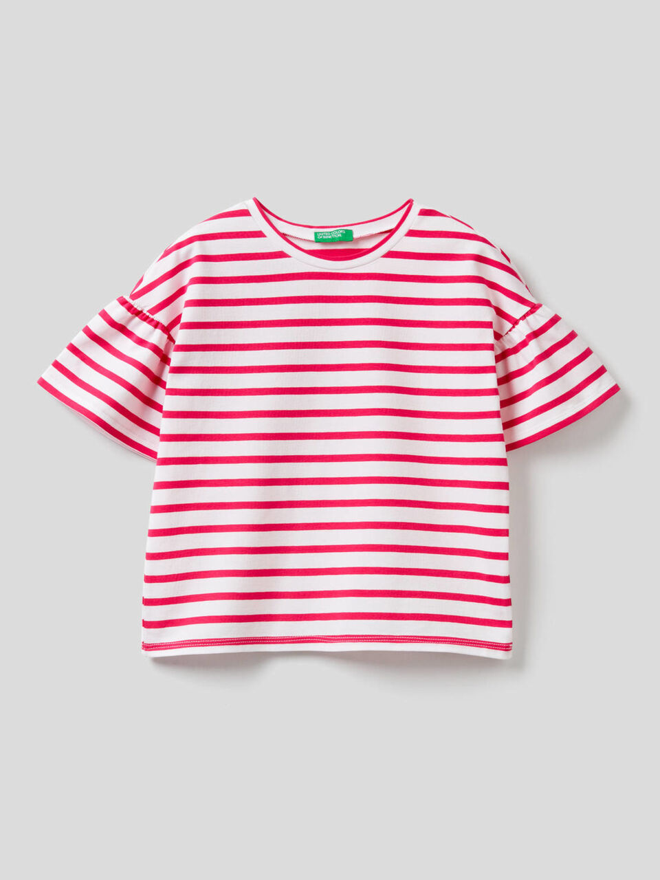T-shirt à rayures tissées teintes image number 1