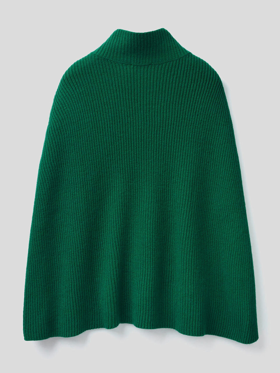 Poncho léger en mélange de laine image number 2