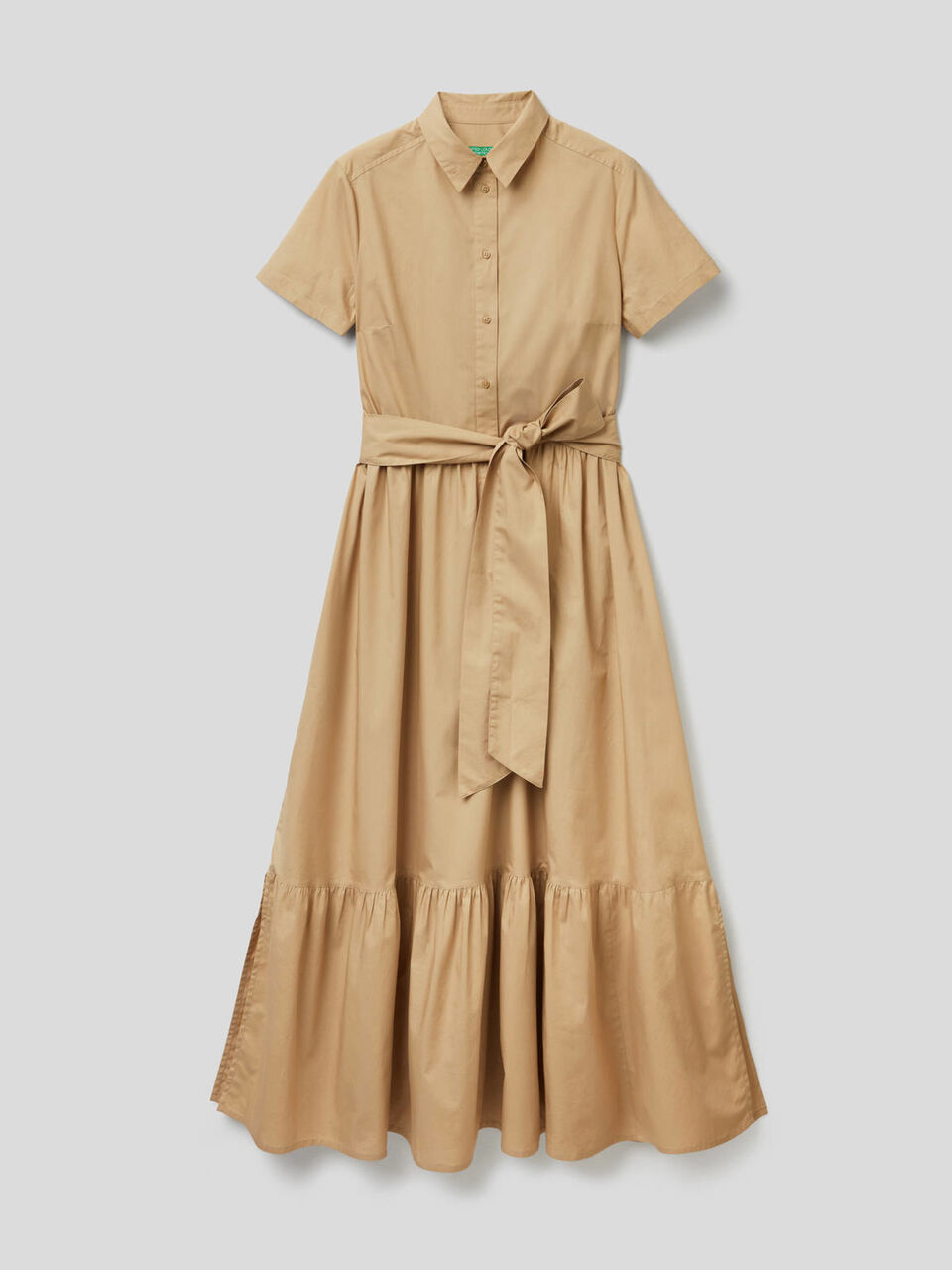 Robe longue avec volant en bas image number 1
