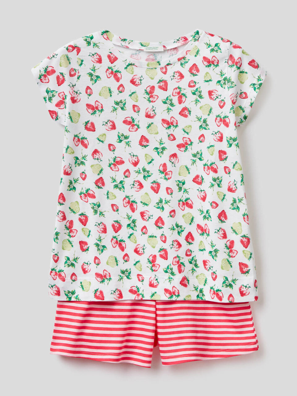 Pyjama court avec imprimé à motifs image number 1