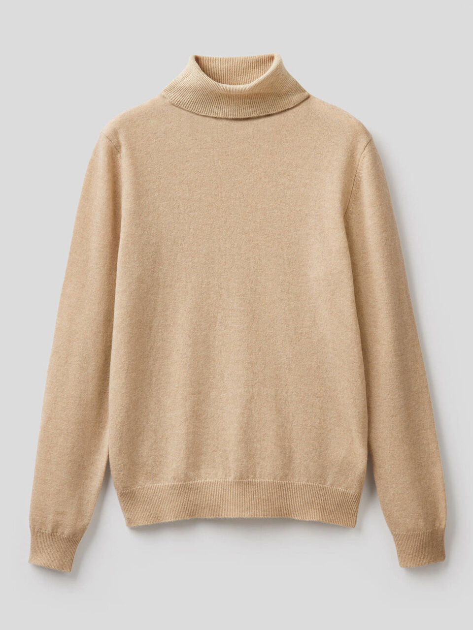 Pull chaud col roulé en pure laine vierge image number 1