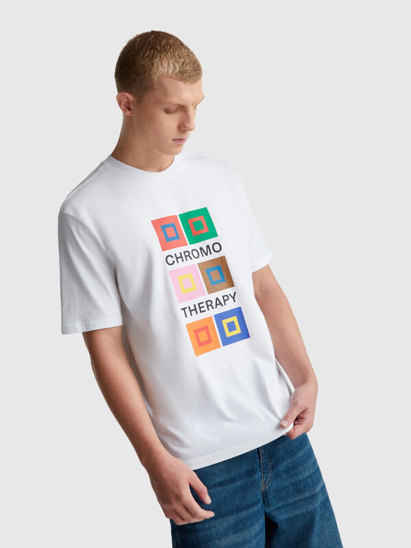 T-shirt coupe décontractée avec imprimé Homme