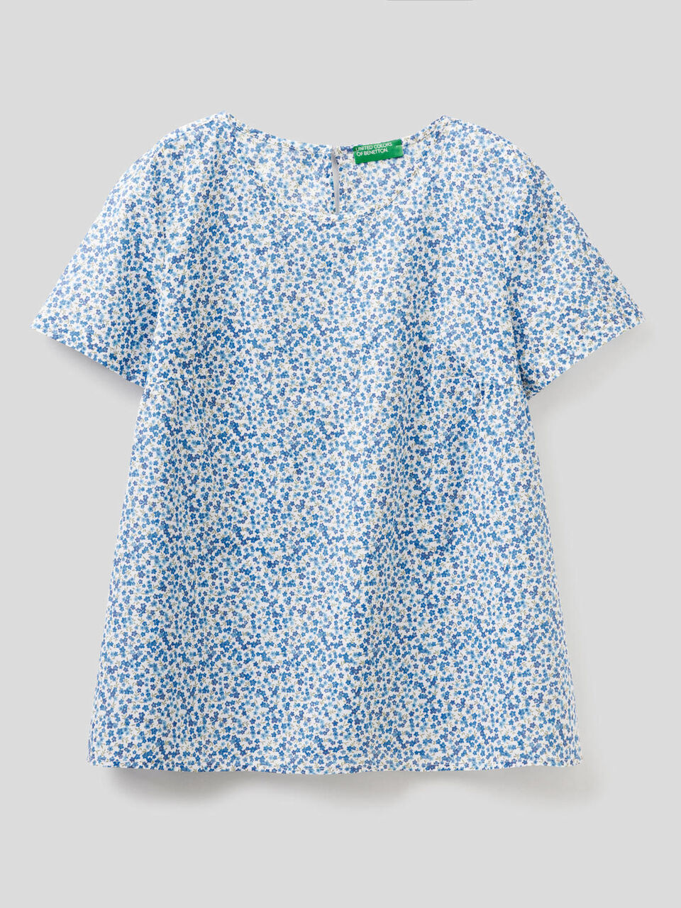 Blouse à motifs en pur coton image number 1