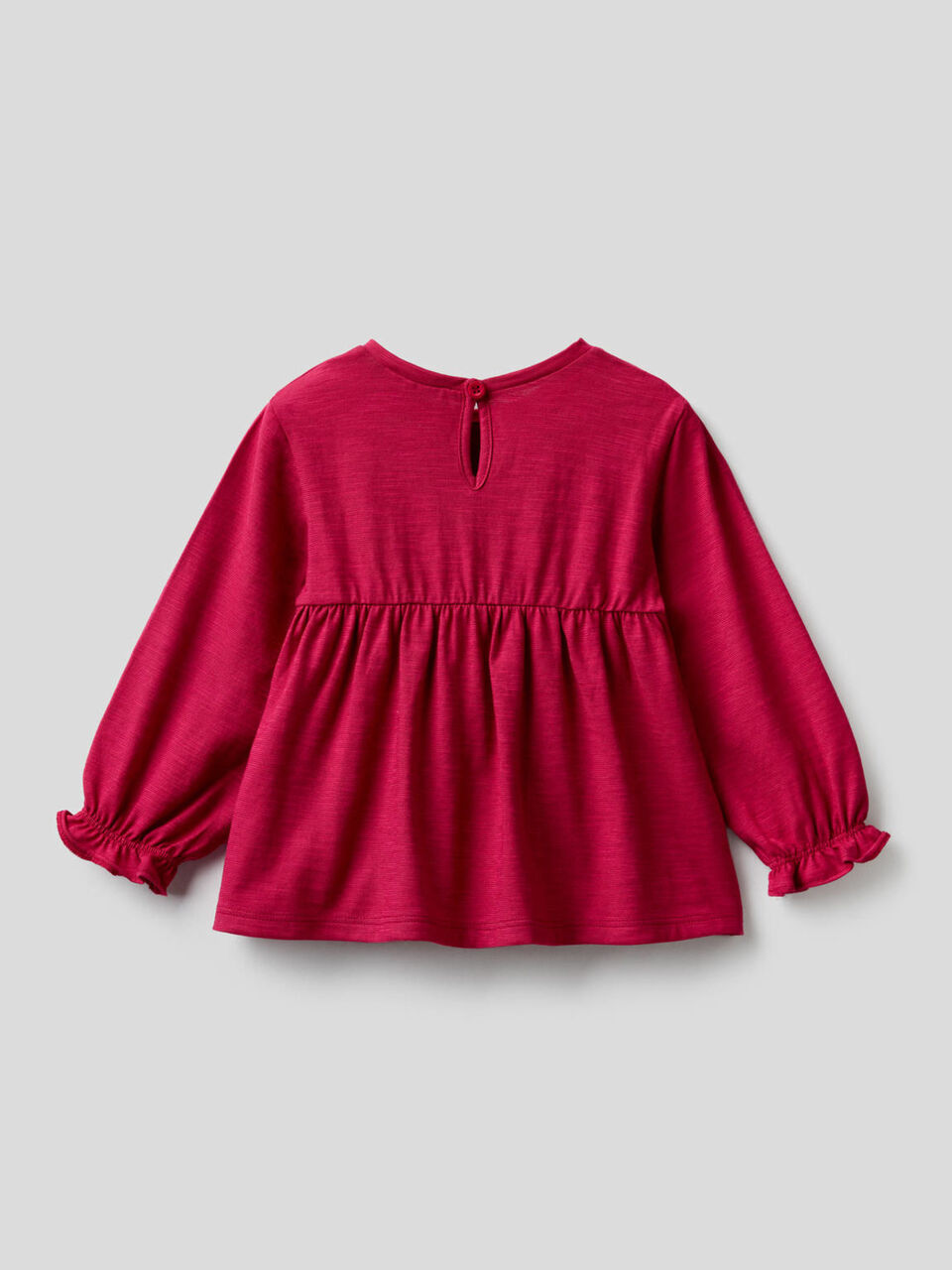 Blouse en 100% coton bio avec volant image number 2