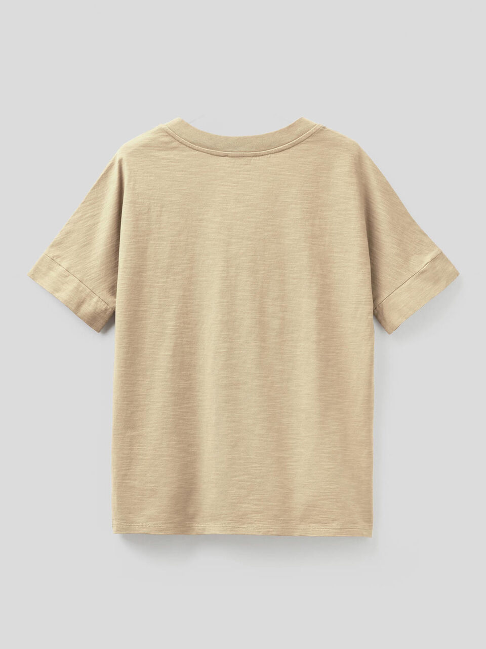 T-shirt avec col en V 100% coton image number 2