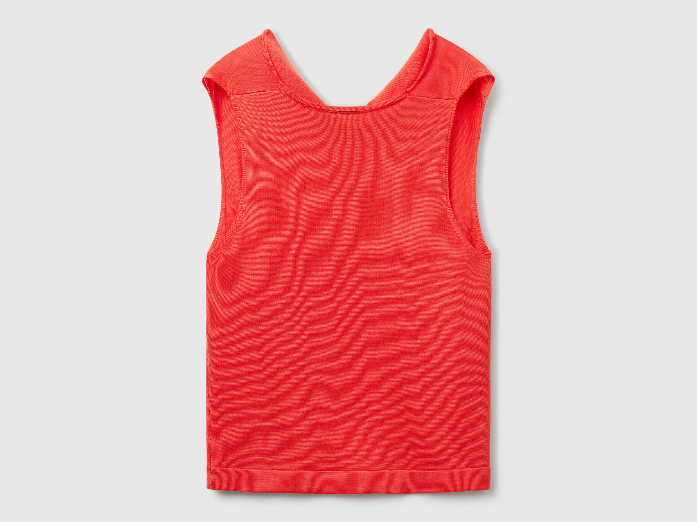 SLEEVELESS SWEATER Femme image number 4