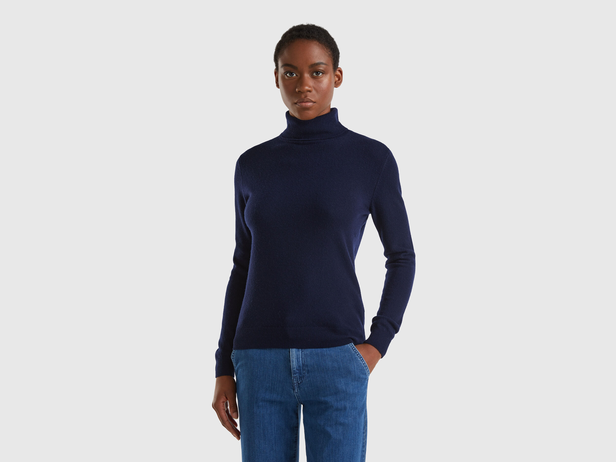 Col roulé benetton sales
