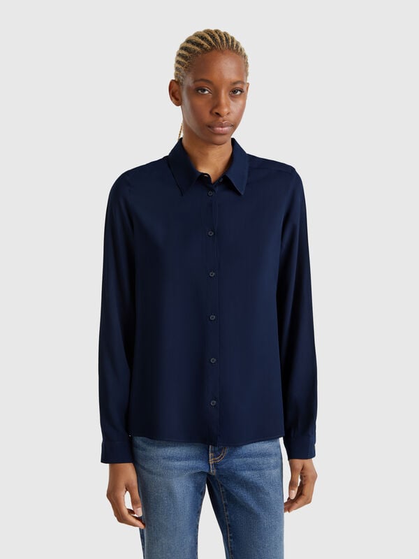 Chemise en viscose coupe classique Femme