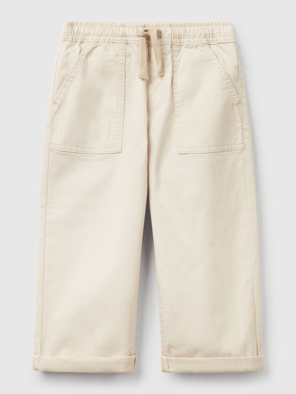 Pantalon de jogging en coton extensible avec cordon de serrage Garçon
