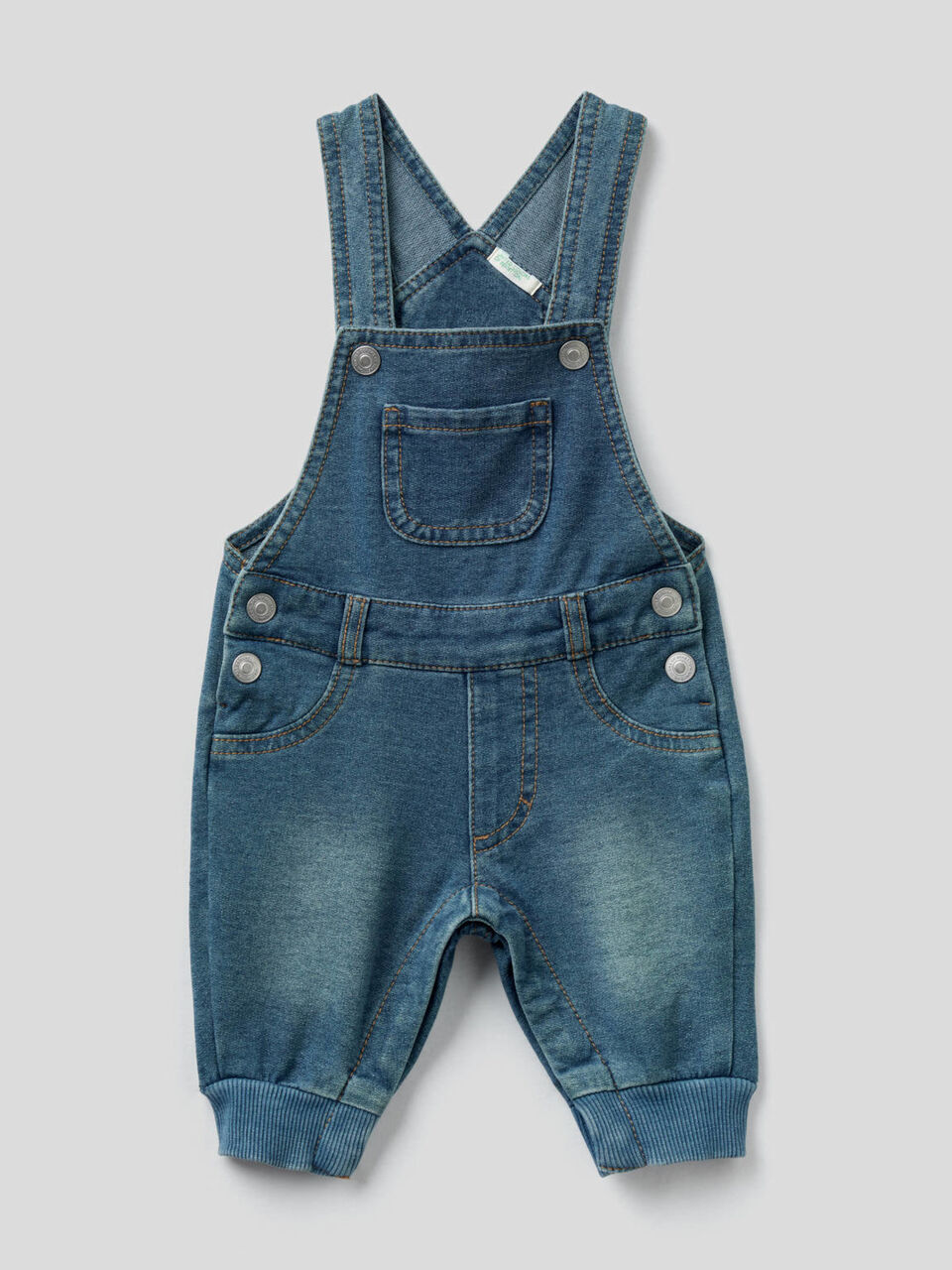 Salopette en molleton effet jeans image number 1