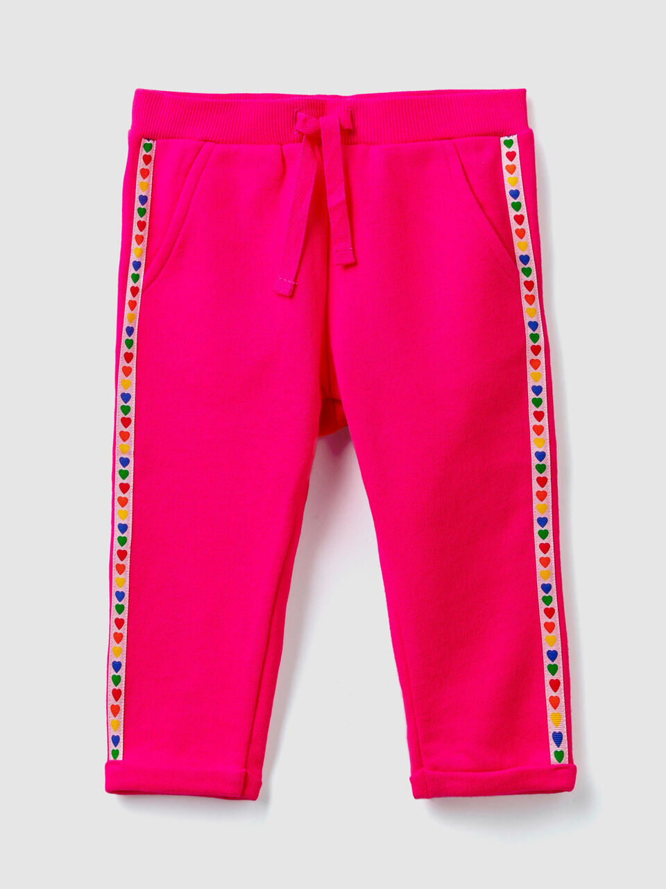Pantalon en molleton avec bandes image number 1