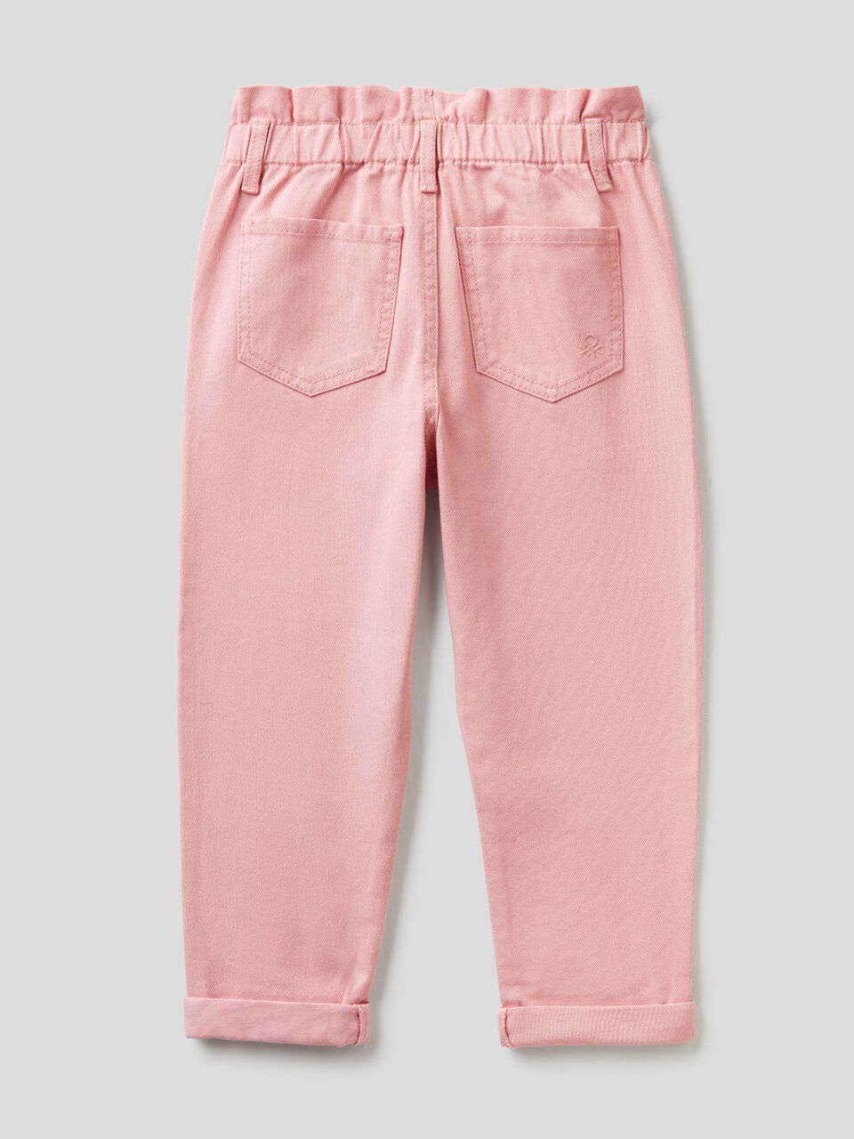 Pantalon paperbag en coton bio image number 2