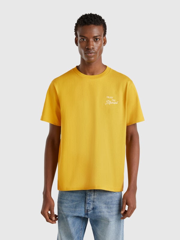 T-shirt en coton avec broderie Homme