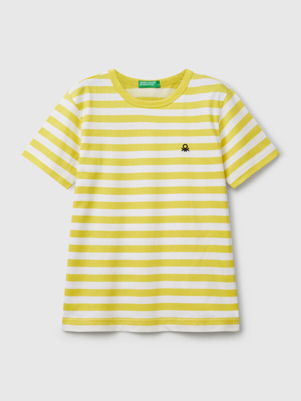 T-shirt rayé 100% coton Garçon