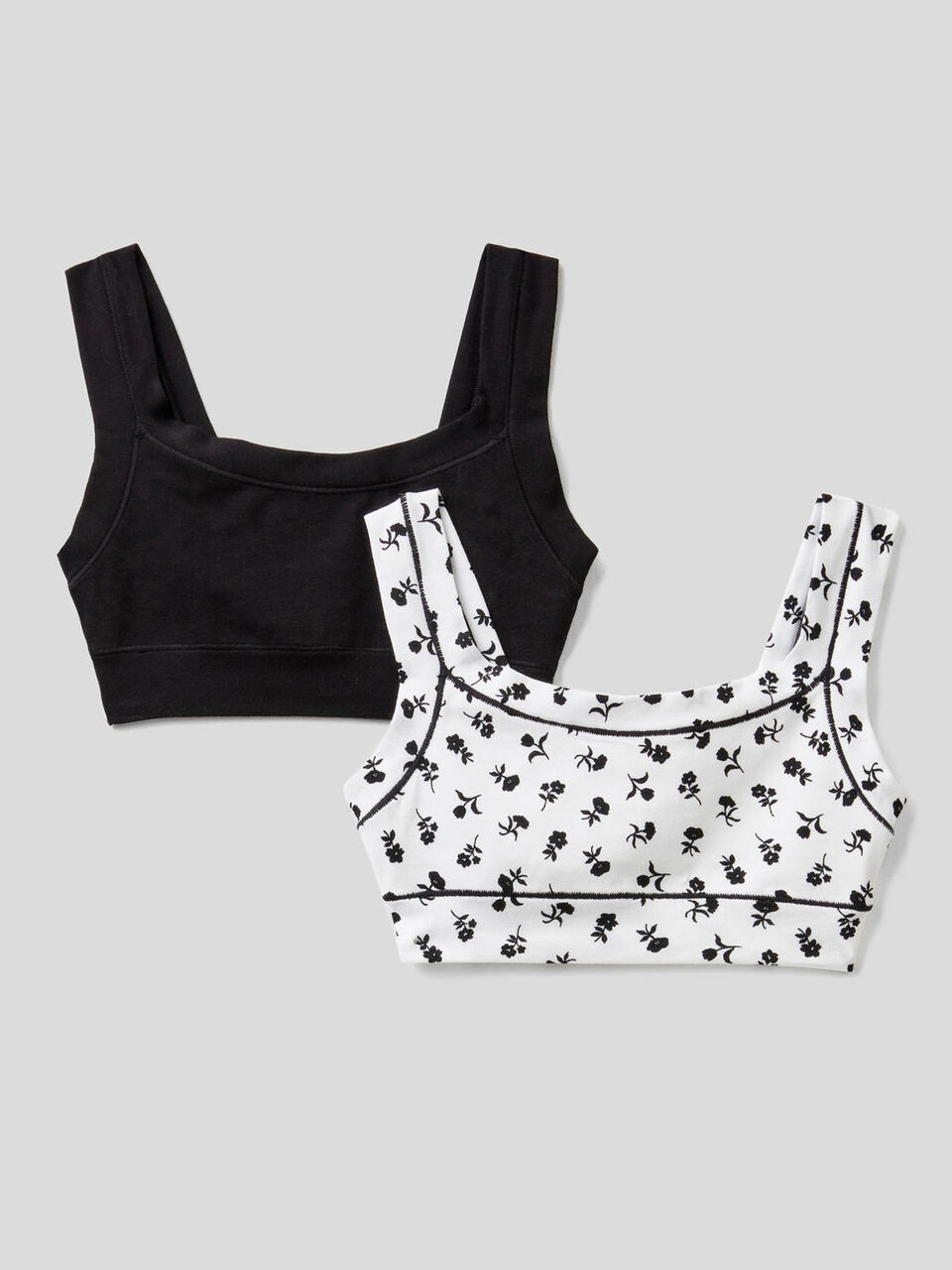 Deux brassières en coton bio super stretch image number 1
