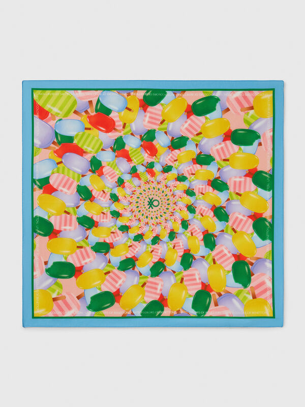 Bandana with ice cream pattern Femme