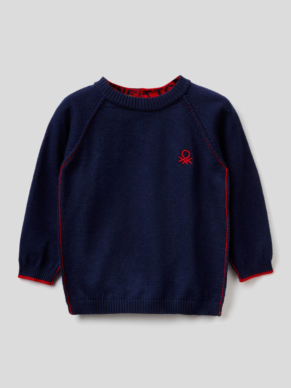 Pull col rond avec manches raglan image number 1