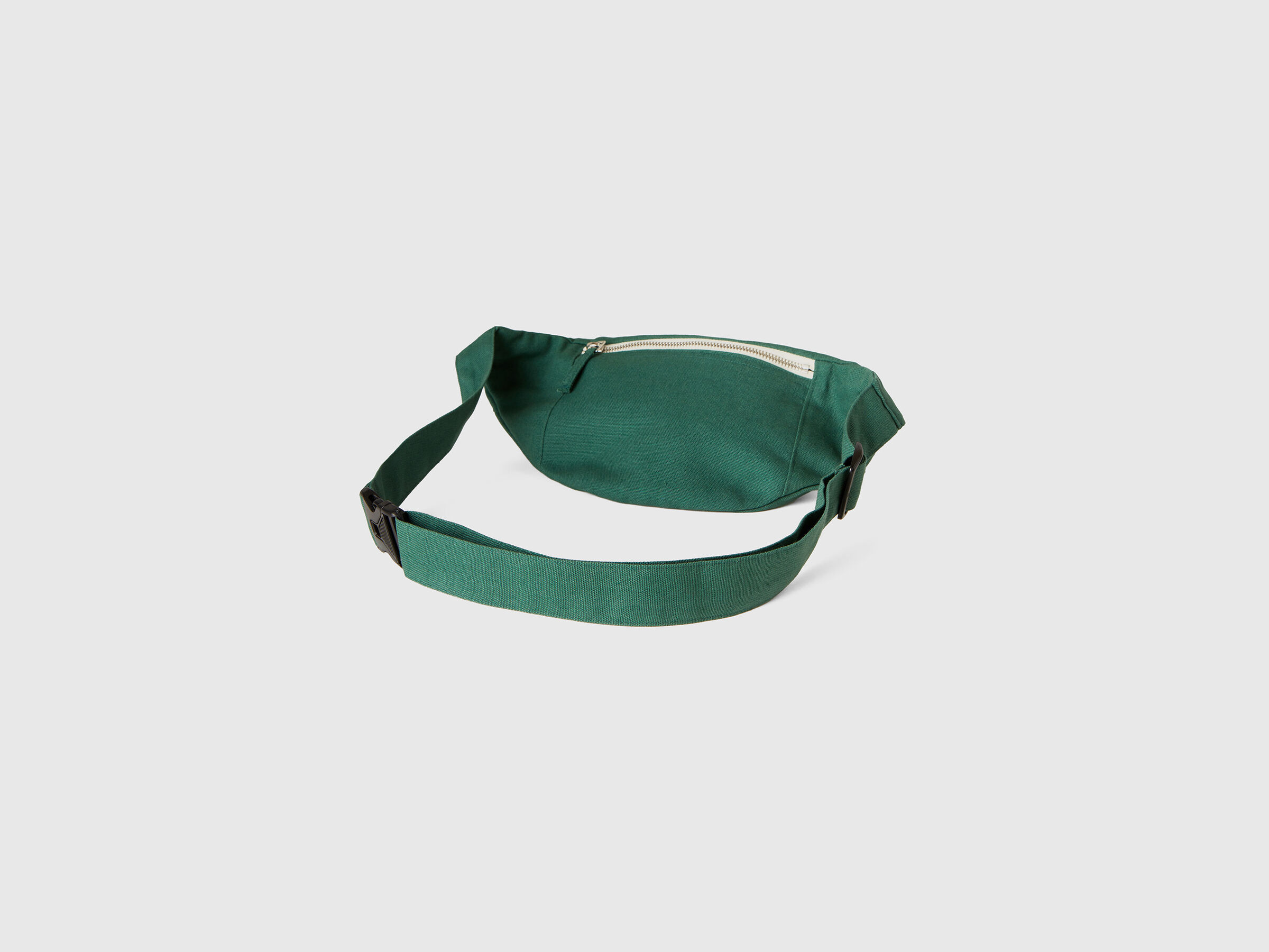 Military green pouch in pure cotton image number 1
