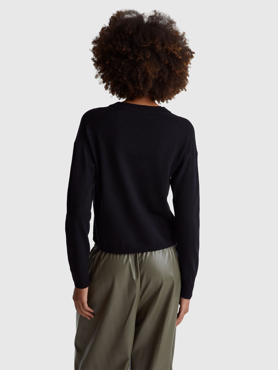 V NECK SWEATER L/S Femme image number null