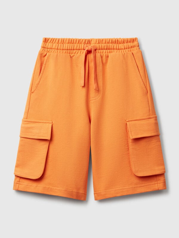 Short cargo en molleton léger Garçon