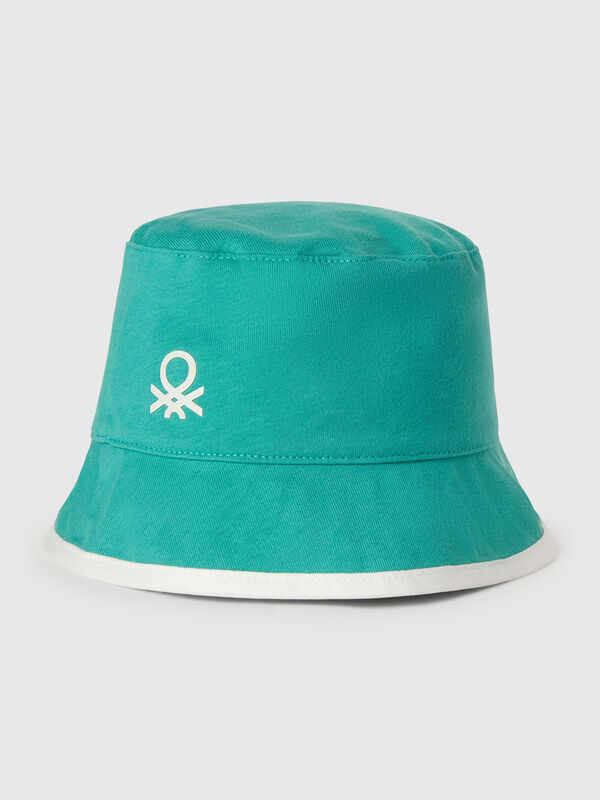 Bonnet réversible à imprimé tropical Garçon