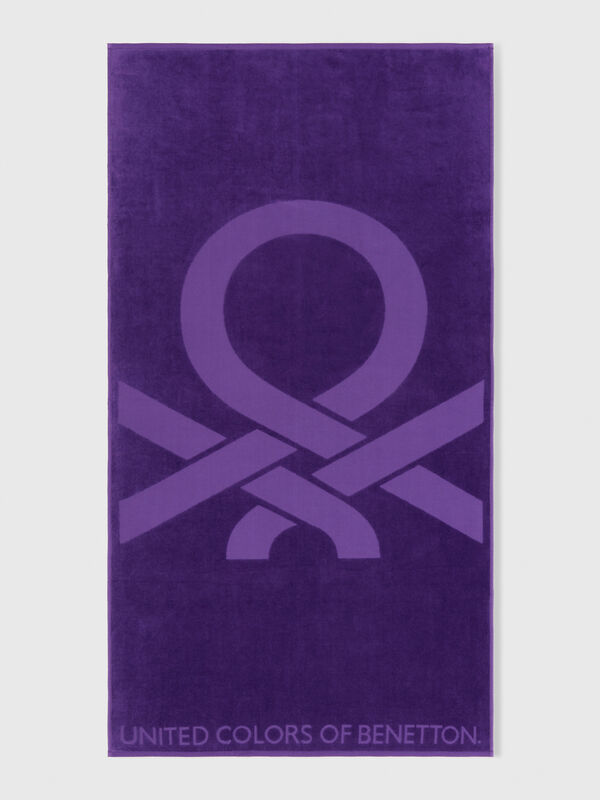 Serviette de plage jacquard