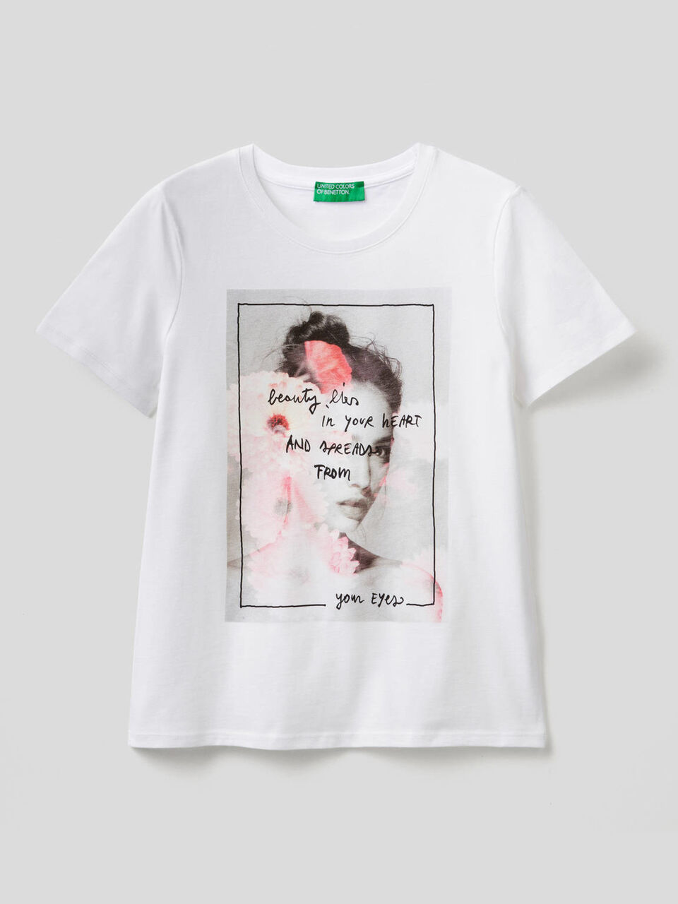 T-shirt 100% coton à large imprimé image number 1