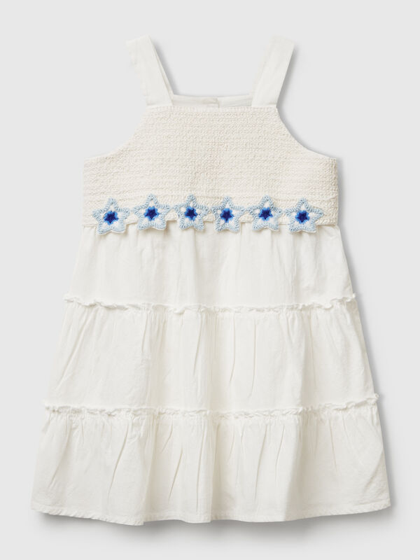 Robe à fleurs en macramé Filles