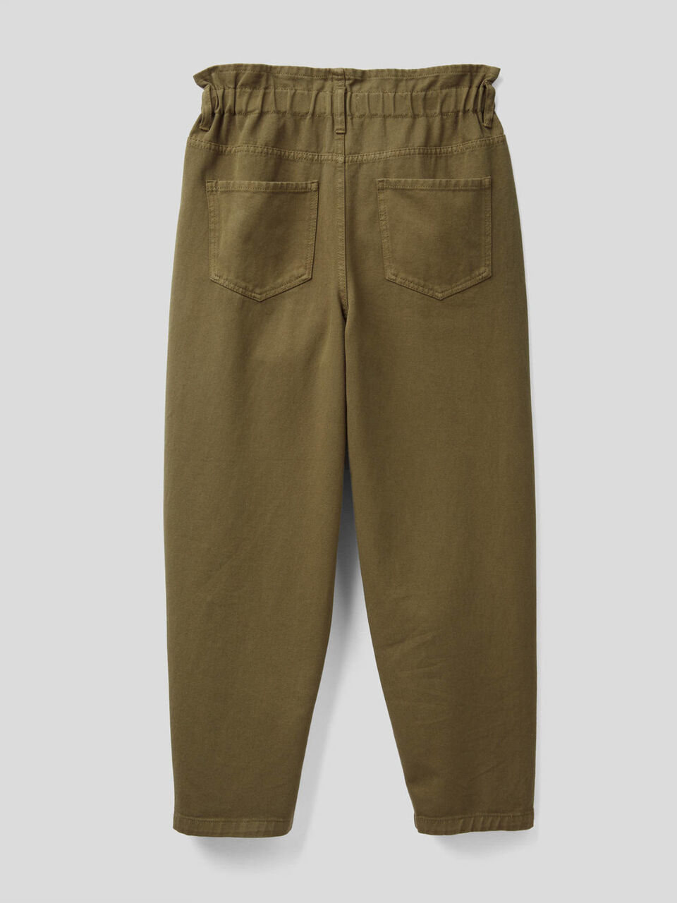 Pantalon à taille haute en 100% coton image number 2