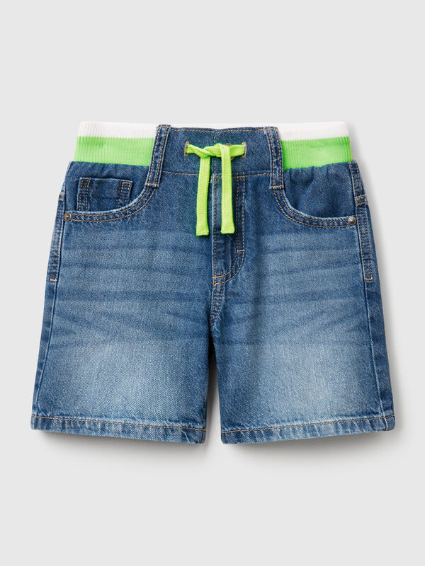 Pantalon court droit en jean Garçon