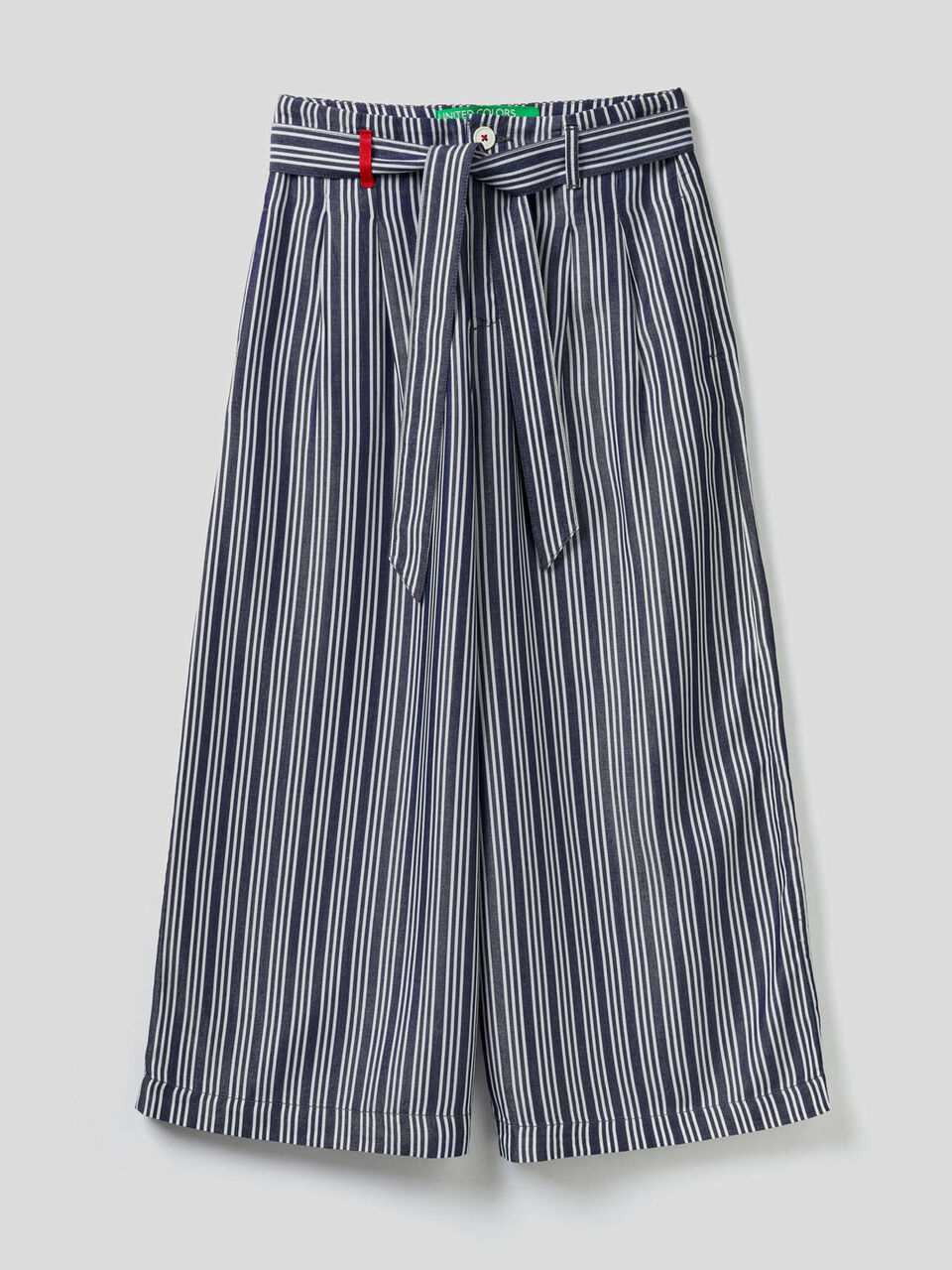 Pantalon large avec ceinture image number 1