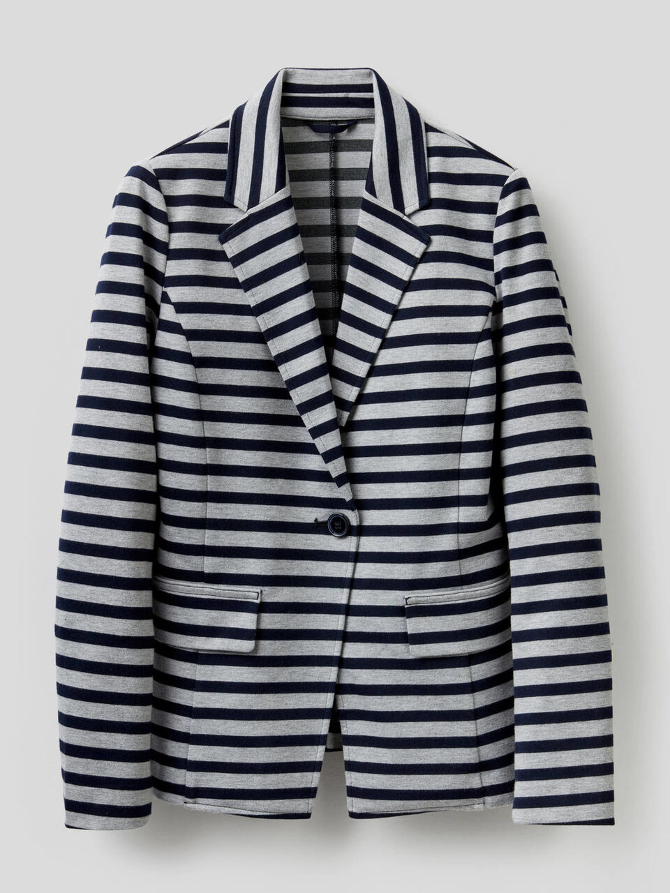 Blazer en coton mélangé stretch image number 1