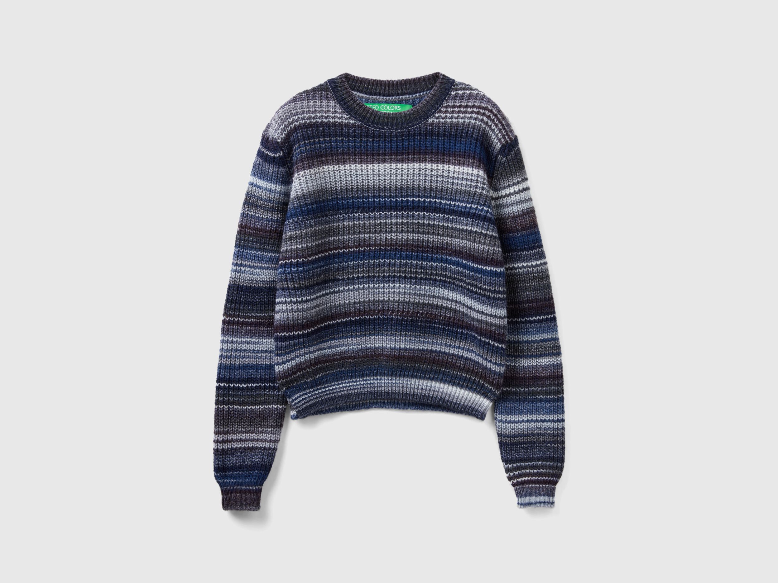 Pull rayures multicolores Multi color Benetton