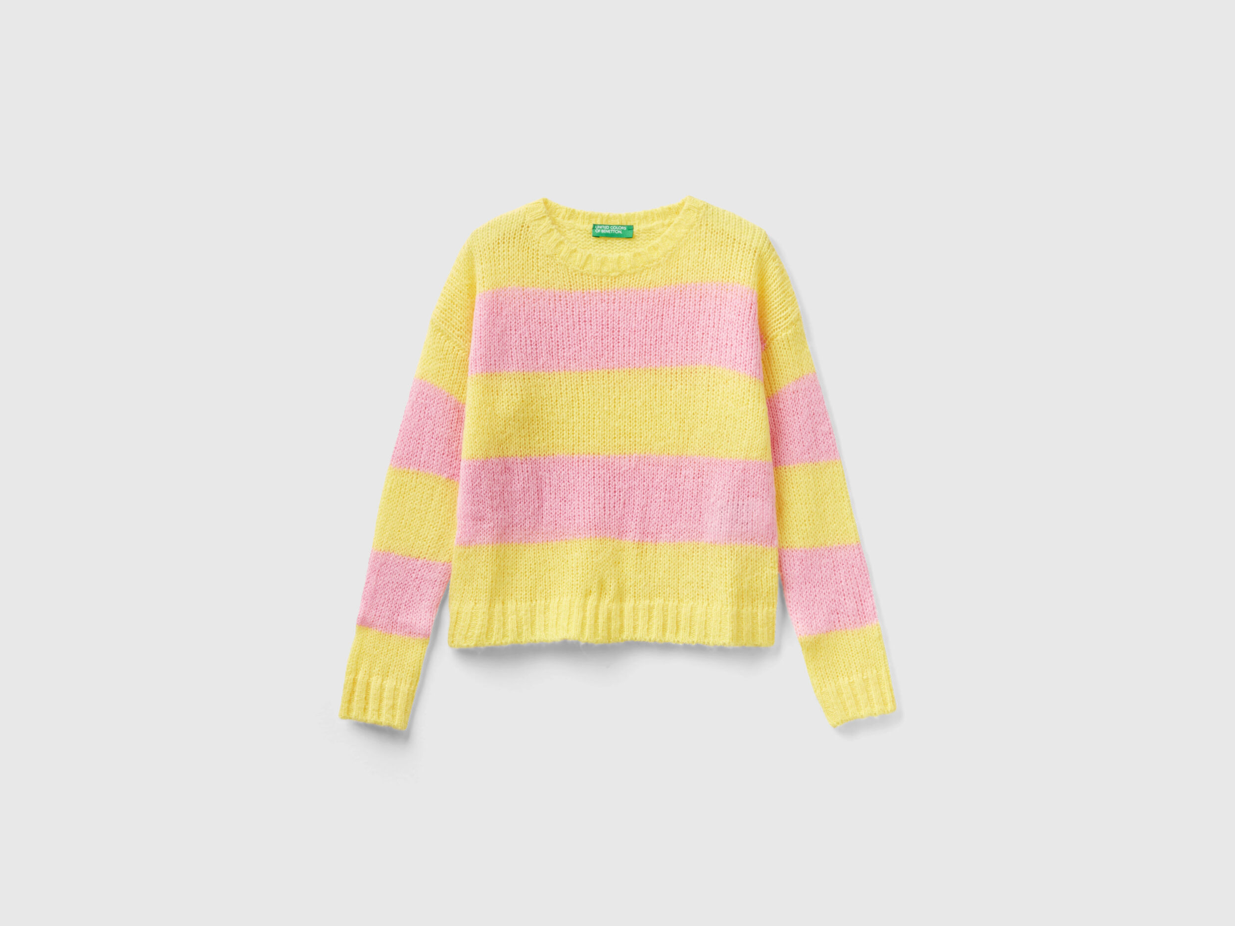 Pull rayé shop jaune et noir