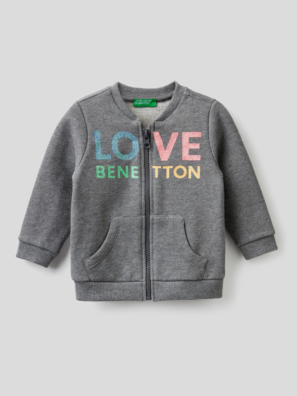 Sweat zippé en 100 % coton bio image number 1